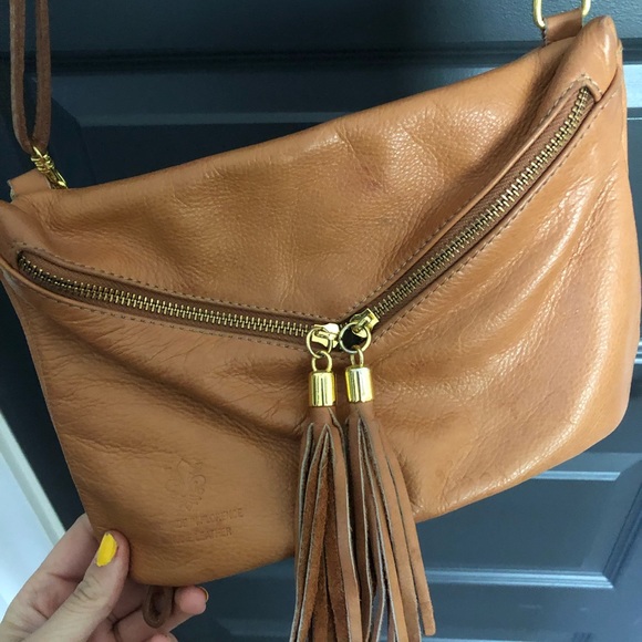 Authentic Italian leather crossbody purse - Picture 2 of 3